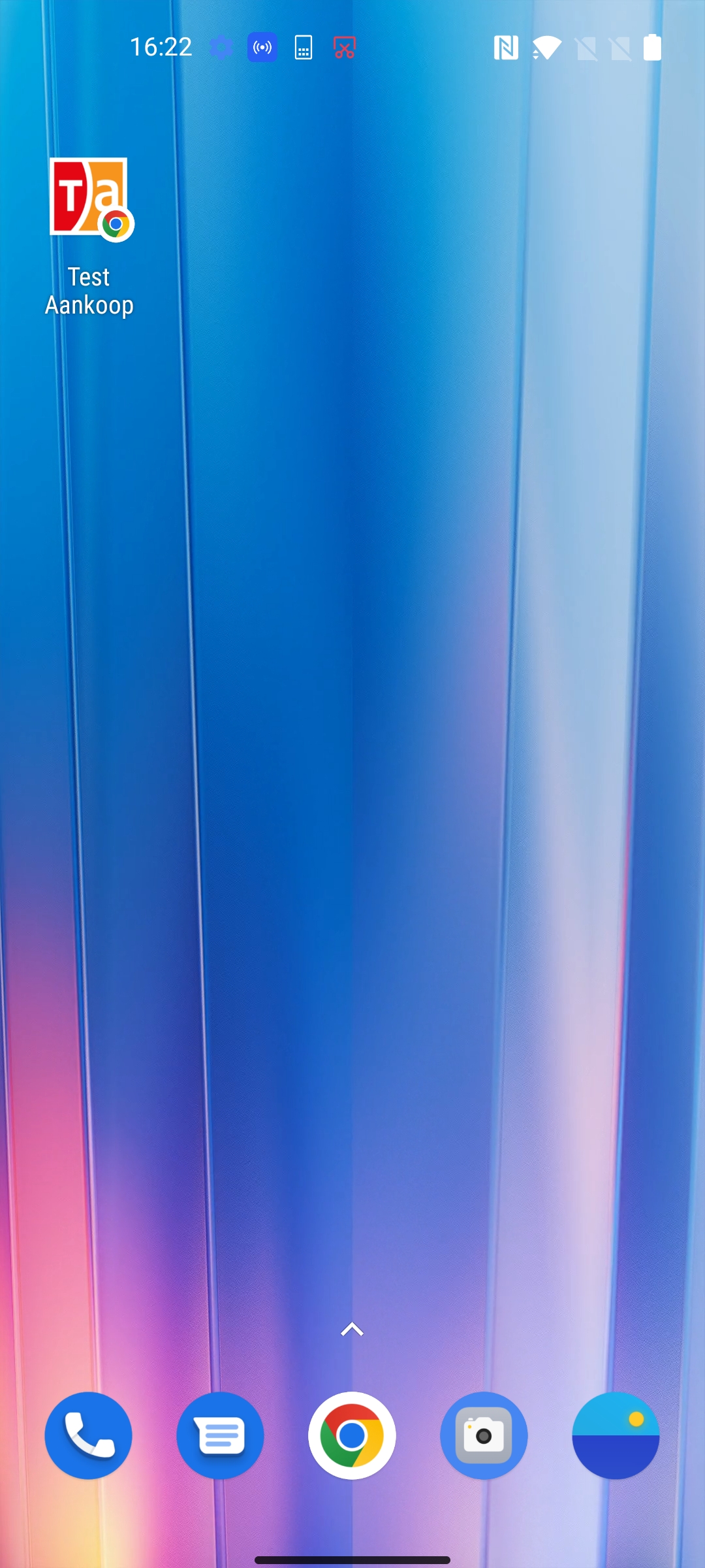 Chrome op beginscherm Android